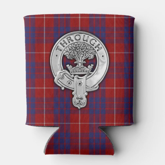 Clan Hamilton Crest & Tartan Blikjeskoeler (Achterkant)