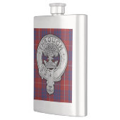 Clan Hamilton Crest & Tartan Flacon (Links)