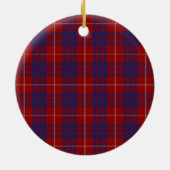 Clan Hamilton Crest & Tartan Keramisch Ornament (Achterkant)