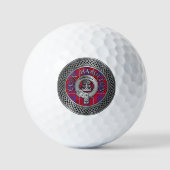 Clan Hamilton Crest & Tartan Knot Golf Balls Golfballen (Voorkant)