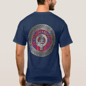 Clan Hamilton Crest & Tartan Knot T-Shirt (Achterkant)