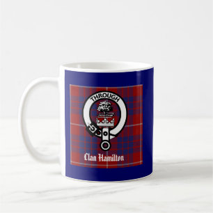 Clan Hamilton Crest & Tartan Koffiemok