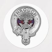 Clan Hamilton Crest & Tartan Labels (Design 1)