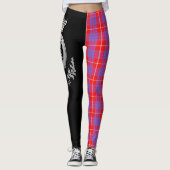 Clan Hamilton Crest & Tartan Leggings (Voorkant)