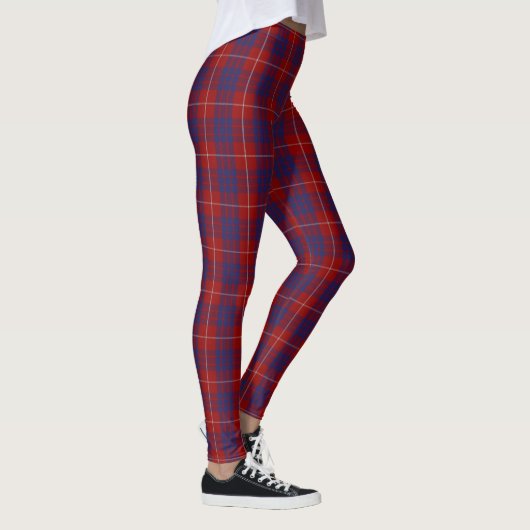 Clan Hamilton Crest & Tartan Leggings (Rechts)
