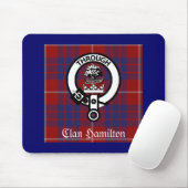 Clan Hamilton Crest & Tartan Muismat (Met muis)
