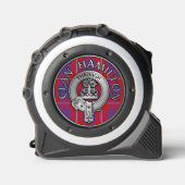 Clan Hamilton Crest & Tartan Rolmaat (Voorkant)
