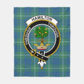 Clan Hamilton Hunting Ancient Tartan Pset Fleece Deken (Voorkant)