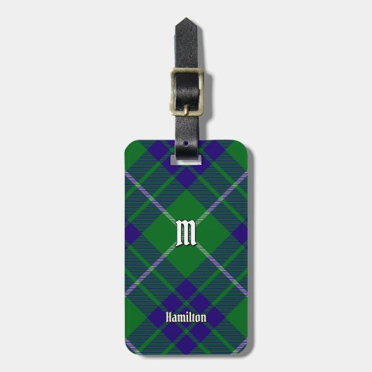 Clan Hamilton Hunting Tartan Bagagelabel (Voorkant verticaal)