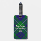 Clan Hamilton Hunting Tartan Bagagelabel (Achterkant verticaal)