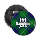 Clan Hamilton Hunting Tartan Button Flesopener (Voorkant)