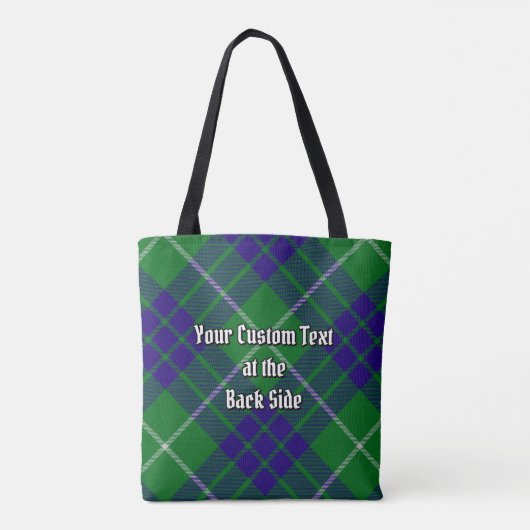 Clan Hamilton Hunting Tartan Canvas tas (Achterkant)