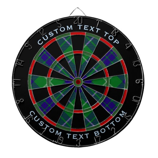 Clan Hamilton Hunting Tartan Dart Board Dartbord (Voorkant)