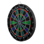 Clan Hamilton Hunting Tartan Dart Board Dartbord (Voorkant Rechts)