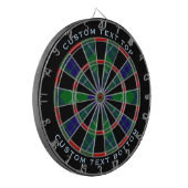 Clan Hamilton Hunting Tartan Dart Board Dartbord (Voorkant Links)