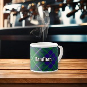 Clan Hamilton Hunting Tartan Espresso Cup Kop