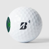 Clan Hamilton Hunting Tartan Golf Balls Golfballen (Logo)