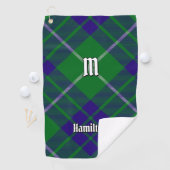 Clan Hamilton Hunting Tartan Golf Towel Golfhanddoek (Insitu)
