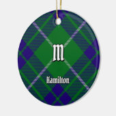 Clan Hamilton Hunting Tartan Keramisch Ornament (Links)