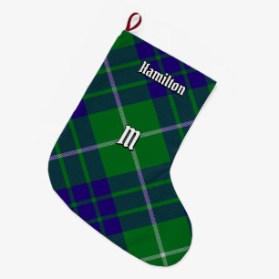 Clan Hamilton Hunting Tartan Kerstmis stoppen Grote Kerstsok