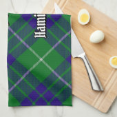 Clan Hamilton Hunting Tartan Kitchen Towel Theedoek (Quarter Fold)