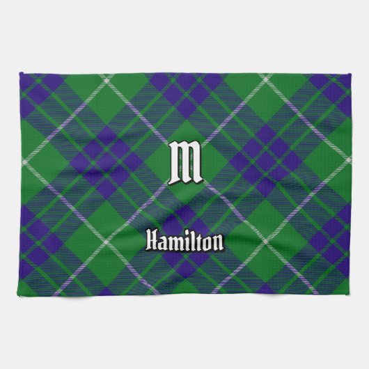 Clan Hamilton Hunting Tartan Kitchen Towel Theedoek (Horizontaal)