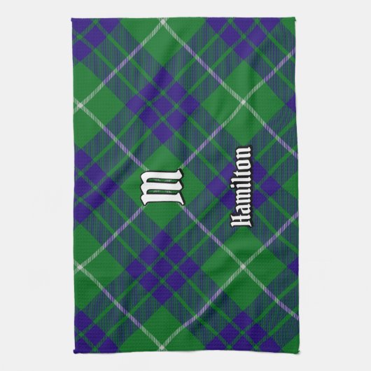 Clan Hamilton Hunting Tartan Kitchen Towel Theedoek (Verticaal)