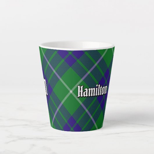 Clan Hamilton Hunting Tartan Latte Mok (Voorkant)