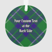 Clan Hamilton Hunting Tartan Ornament (achterkant)