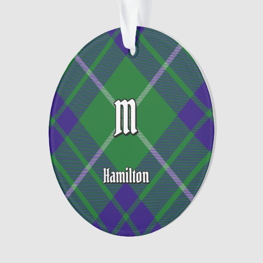 Clan Hamilton Hunting Tartan Ornament (voorkant)