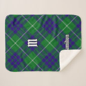 Clan Hamilton Hunting Tartan Sherpa Blanket Deken (Voorkant (horizontaal))