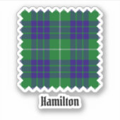 Clan Hamilton Hunting Tartan Sticker (Voorkant)