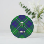 Clan Hamilton Hunting Tartan Uitnodiging (Staand voorkant)