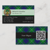 Clan Hamilton Hunting Tartan Visitekaartje (Voorkant / Achterkant)