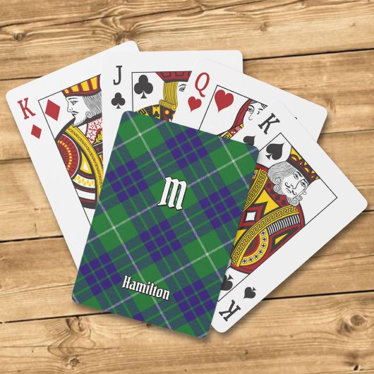 Clan Hamilton Jacht Tartan Speelkaarten