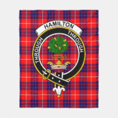 Clan Hamilton Modern Tartan Pset Fleece Deken (Voorkant)