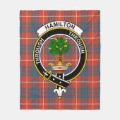 Clan Hamilton Oud Tartan Plaid Fleece Deken (Voorkant)