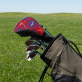 Clan Hamilton Red Golf Head Hoesje Golfheadcover (Insitu)
