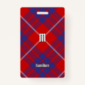 Clan Hamilton Red Tartan Badge (Voorkant)