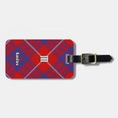 Clan Hamilton Red Tartan Bagagelabel (Voorkant horizontaal)