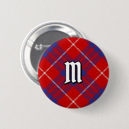 Clan Hamilton Red Tartan Button