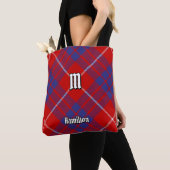 Clan Hamilton Red Tartan Canvas tas (Dichtbij)