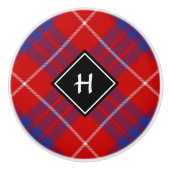 Clan Hamilton Red Tartan Ceramic Knob Keramische Knop (Voorkant)