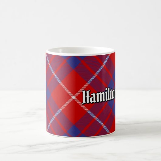Clan Hamilton Red Tartan Coffee Mok (Center)