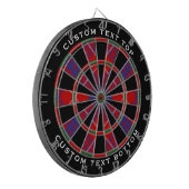 Clan Hamilton Red Tartan Dartbord (Voorkant Links)