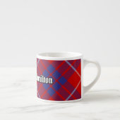 Clan Hamilton Red Tartan Espresso Cup Kop (Rechts)