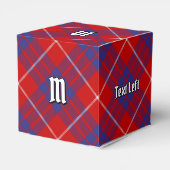 Clan Hamilton Red Tartan Favor Box Bedankdoosjes (Achterkant)