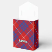 Clan Hamilton Red Tartan Favor Box Bedankdoosjes (Geopend)