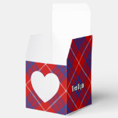 Clan Hamilton Red Tartan Favor Box Bedankdoosjes (Geopend)