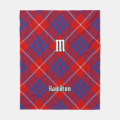 Clan Hamilton Red Tartan Fleece Blanket Deken (Voorkant)